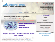 Tablet Screenshot of brightenoptics.com